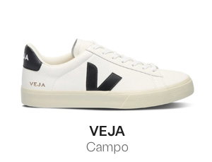 VEJA Men's Campo Leather Sneakers in White/Black