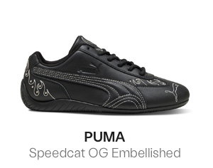 PUMA Women's Speedcat OG Embellished Sneakers in Black