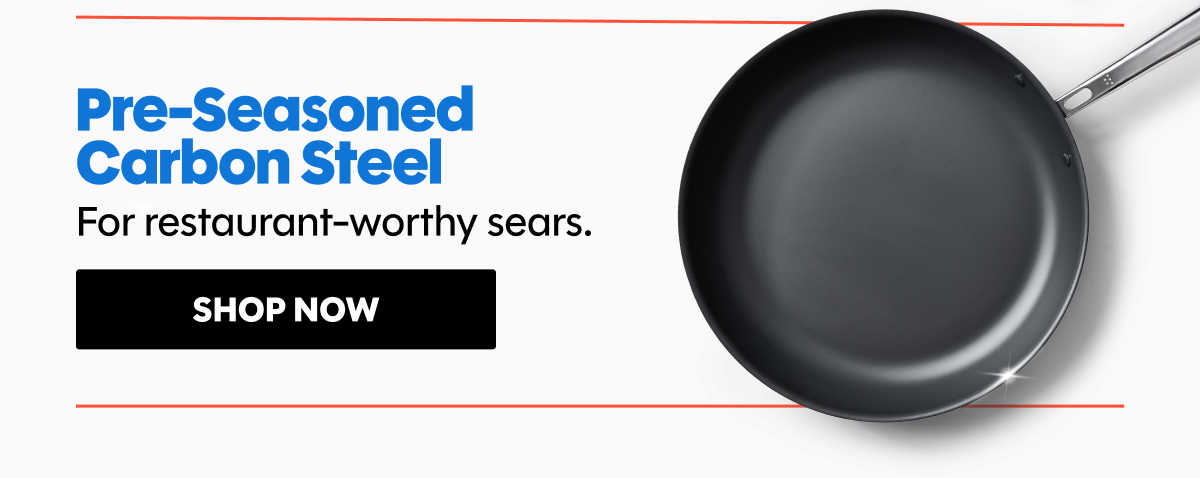 Pre-seasoned carbon steel