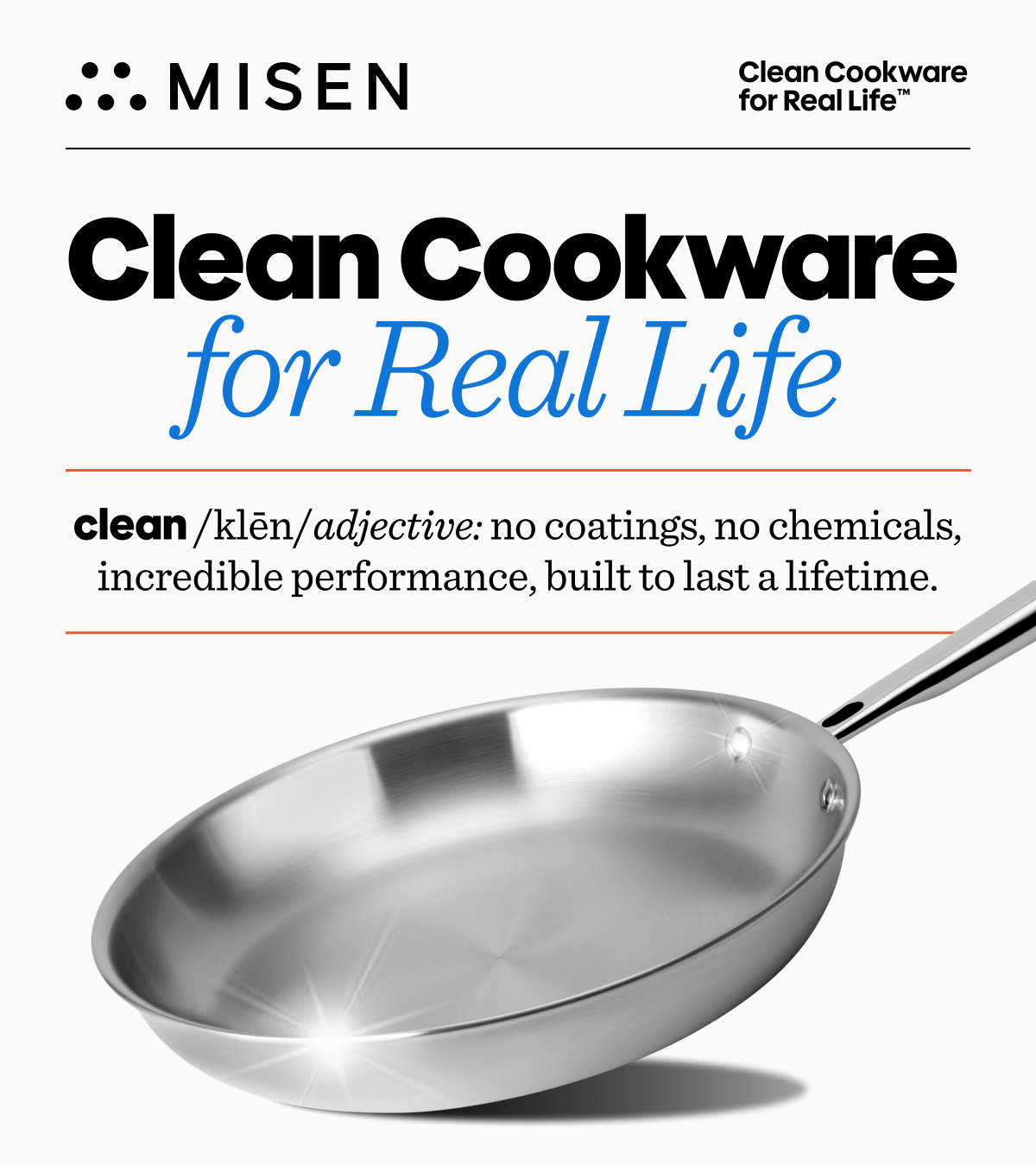 Clean cookware for real life