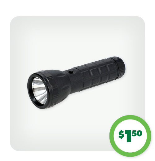$1.50 Metallic Flashlights