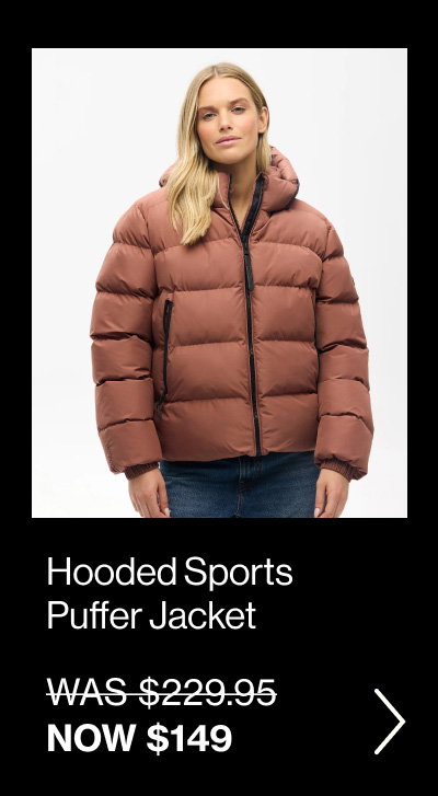 Hooded Sports Puffer Jacket