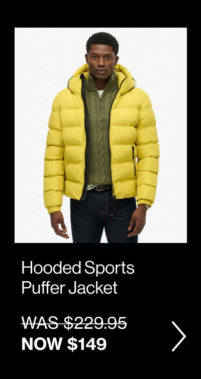 Hooded Sports Puffer Jacket