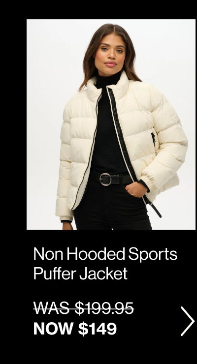 Non Hooded Sports Puffer Jacket