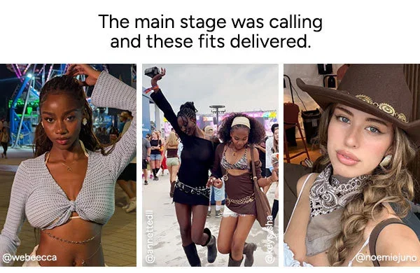 The main stage was calling