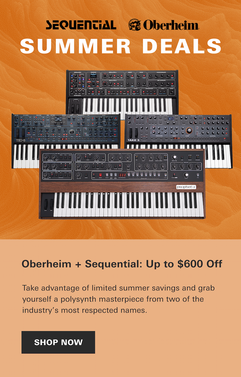 Sequential x Oberheim Summer Sale is here! Save up to $600 on capstone polysynths for a limited time