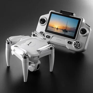 YLR/C YL01 WiFi FPV with 4.3inch LCD Screen Controller 720P HD Dual Camera Servo Gimbal 360° Obstacle Avoidance Brushless Rotating Foldable RC Drone Quadcopter RTF