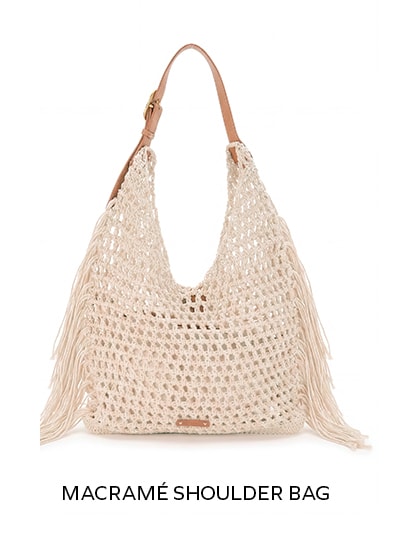 BOLSO DE HOMBRO DE MACRAMÉ
