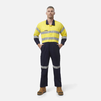 Image of Originals Hi-Vis Reflective Two Tone Drill Work Coveralls