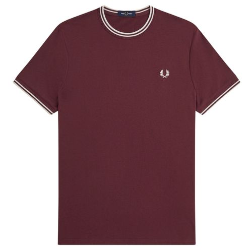 Fred Perry Twin Tipped T-Shirt - Oxblood