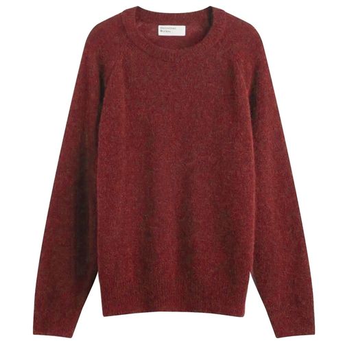 Universal Works Lyon Crew Alpaca Knit - Deep Orange