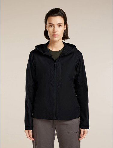 Women's Shell+™ Cotton Elevation Windbreaker Jacket - Black / M
