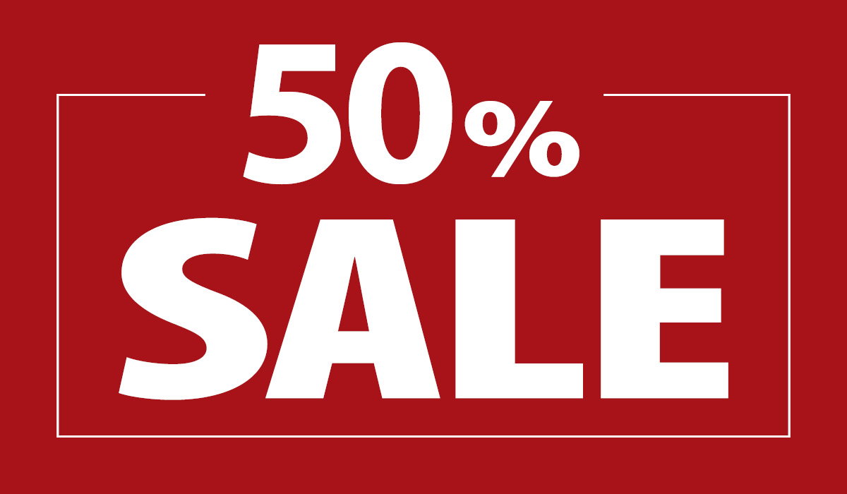 Textfeld mit Aufschrift SALE
