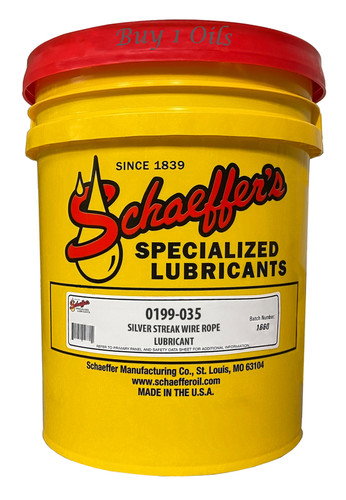 Schaeffer 199-035 Silver Streak Wire Rope Lubricant | 35-LBS