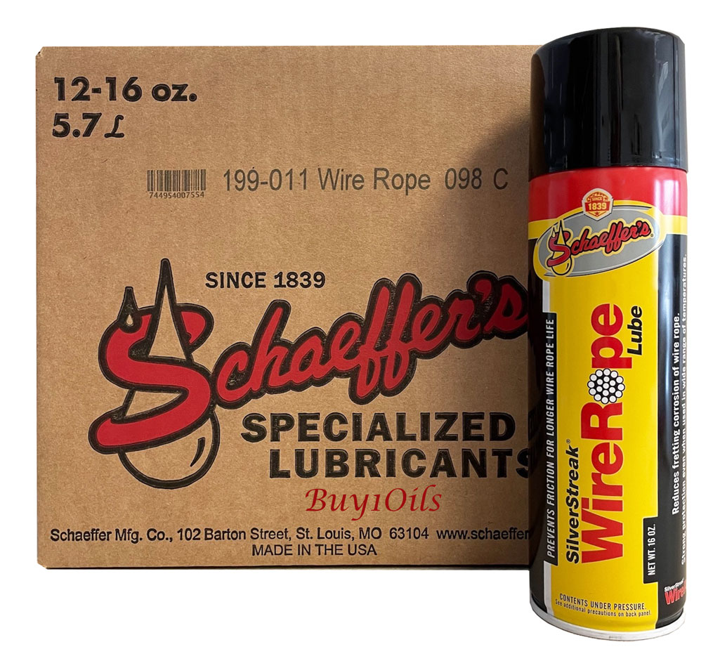 Schaeffer 199-011 Silver Streak Wire Rope Lubricant | 12-CASE