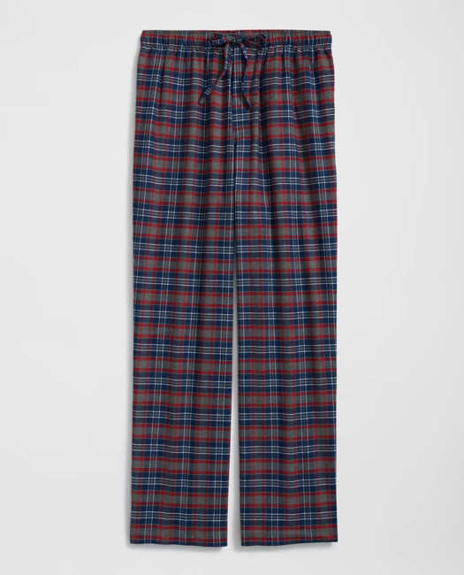 Image of Cotton Flannel Plaid Lounge Pants