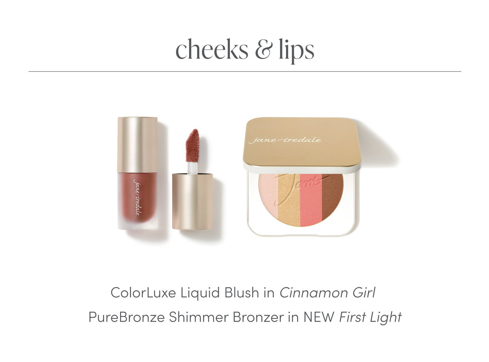cheeks and lips products used to get the look 