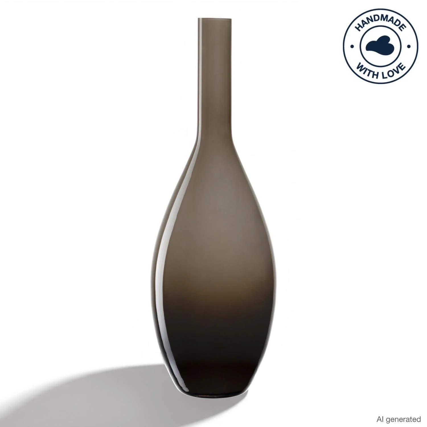 Image of Vase BEAUTY 50 cm braun