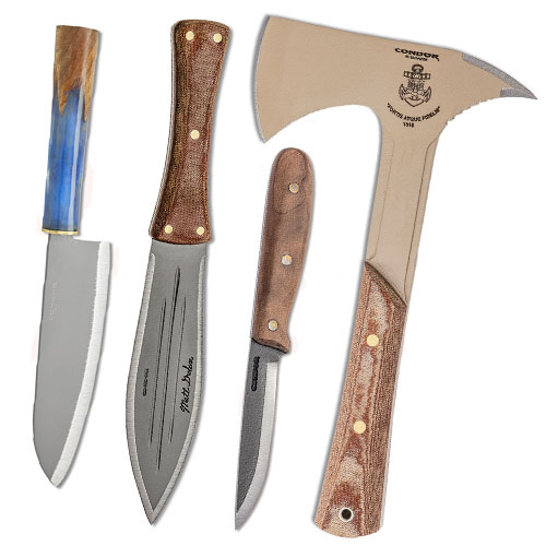 Condor Fixed Blades, Axes, Kitchen Knives, and More