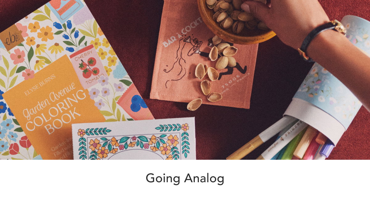 Going Analog