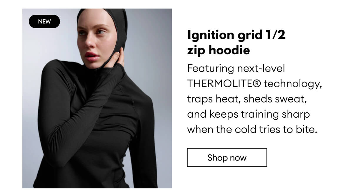 Ignition grid 1/2 zip hoodie | Shop now 