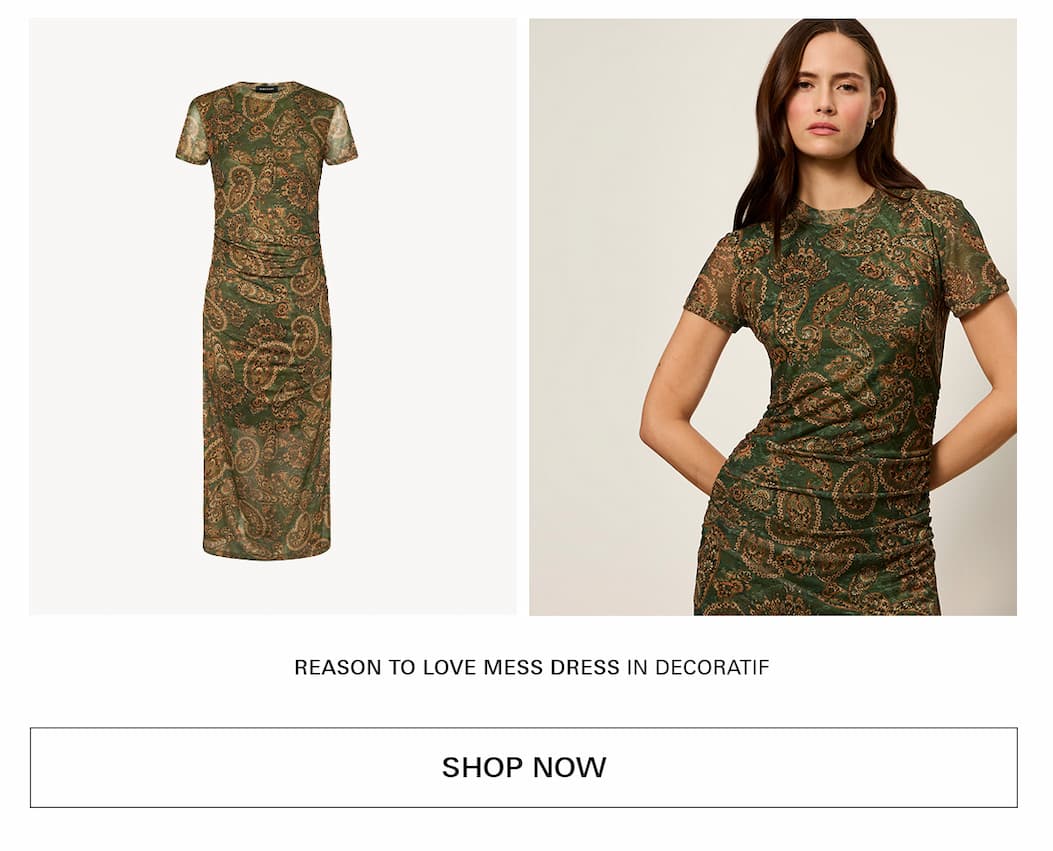 reason to love mesh dress in tapestry print