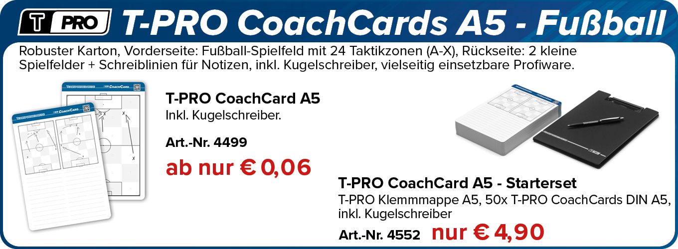 T-PRO CoachCards A5 - Fußball