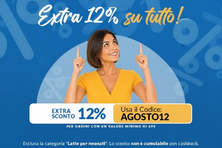 Extra sconto del 12% su una spesa minima di €69, affrettati!