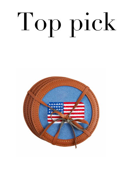 American Flag Coaster Set