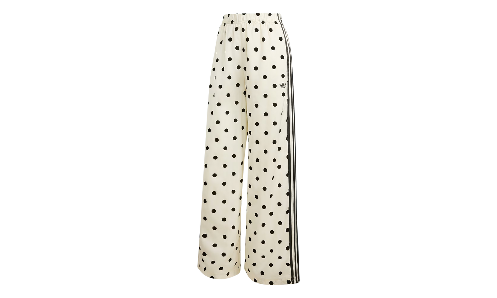 SATIN POLKA DOTS WIDE LEG PANTS WMNS 