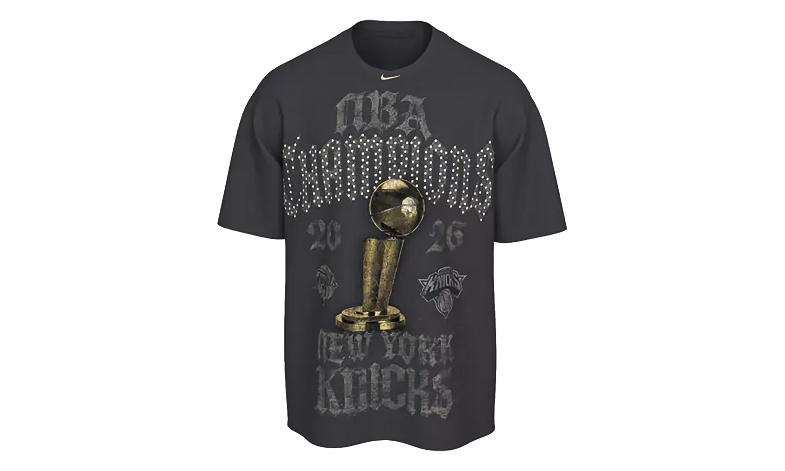 KNICKS RHINESTONE NBA CHAMPION TEE 