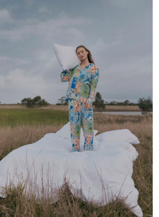 Chintz Tile Scallop Pyjama Set