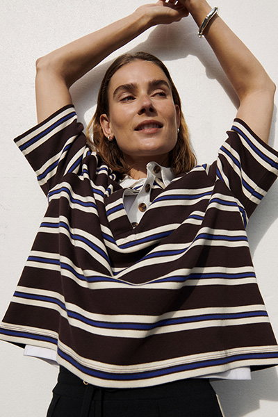 STRIPED POLO