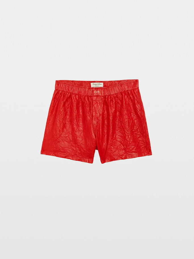 Short Pax Cuir Froissé