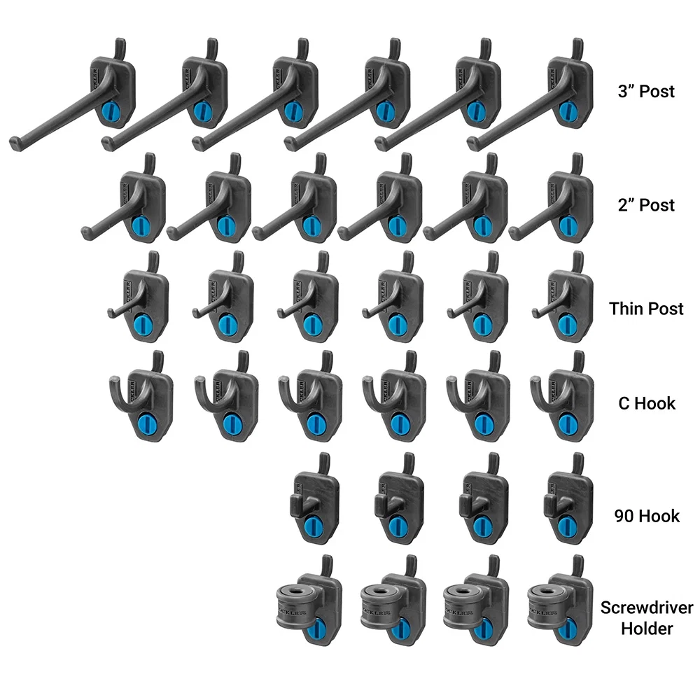 Rockler Hang-Tight 32-Piece Pegboard Hook Starter Pack