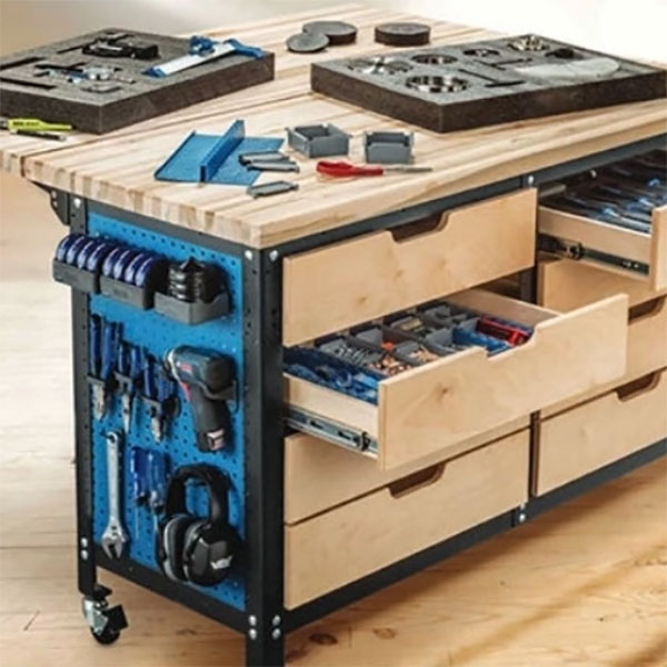 Assembled Rockler workstation