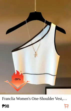 Franclia Women s One-Shoulder Vest...