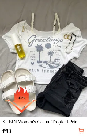 SHEIN Women s Casual Tropical...