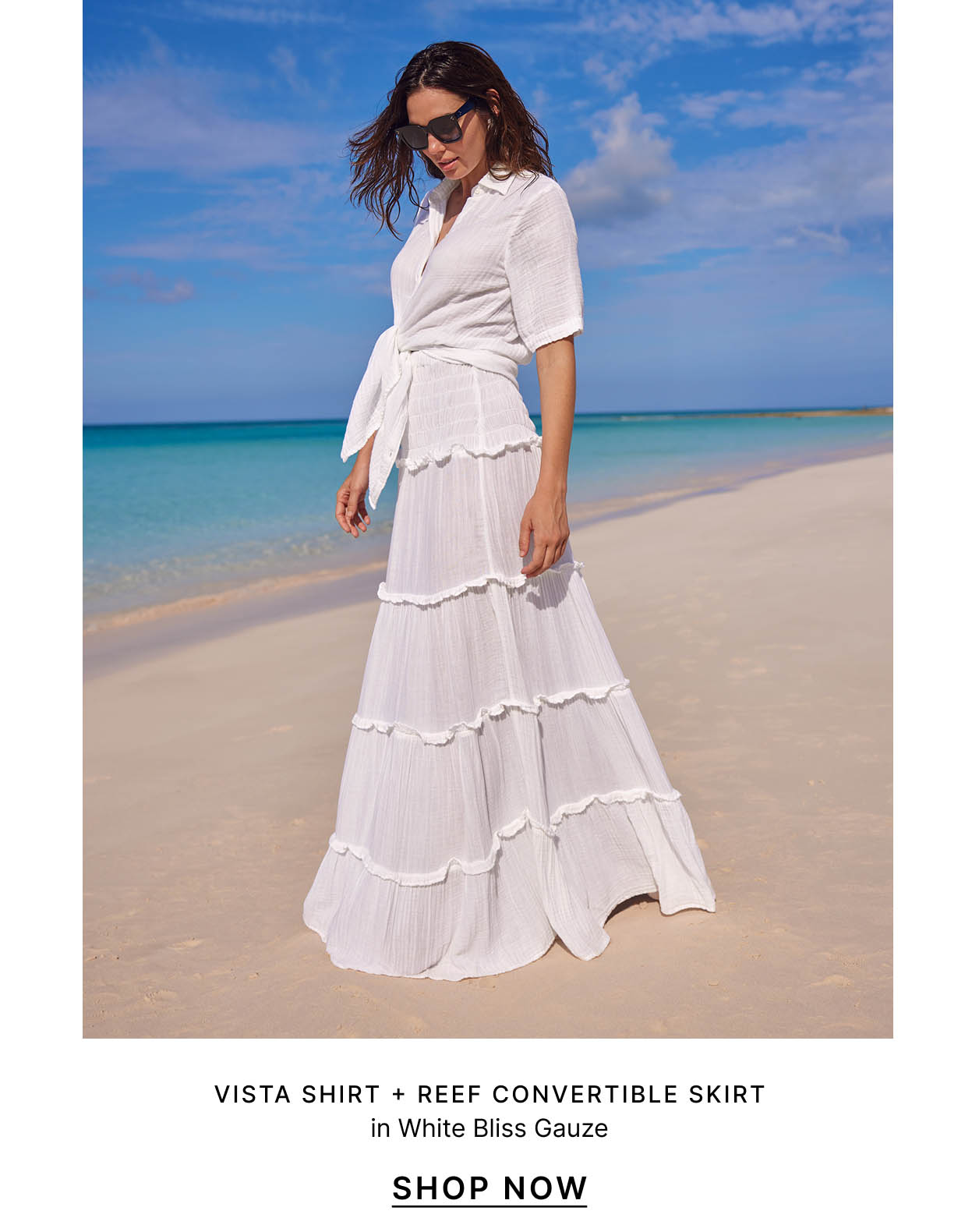 Vista Shirt + Reef Convertible Skirt