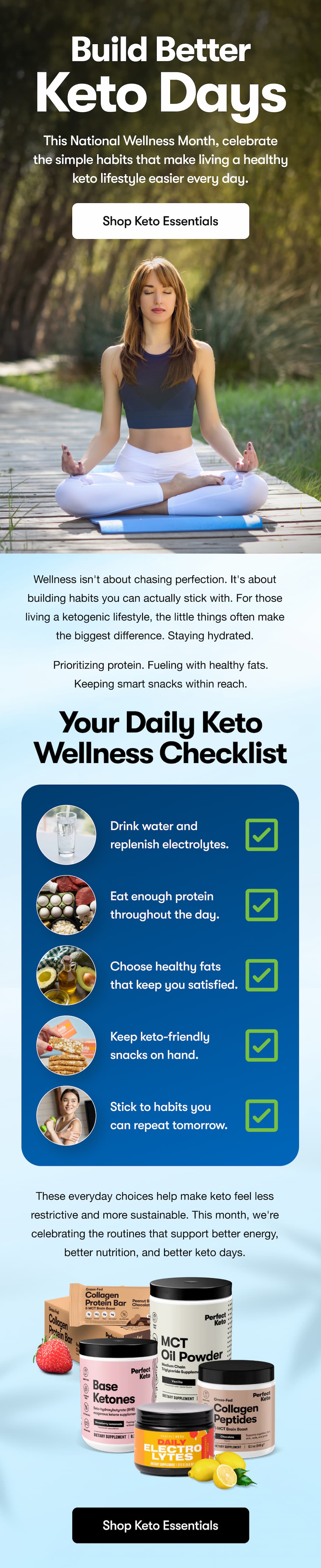 Build better keto habits.
