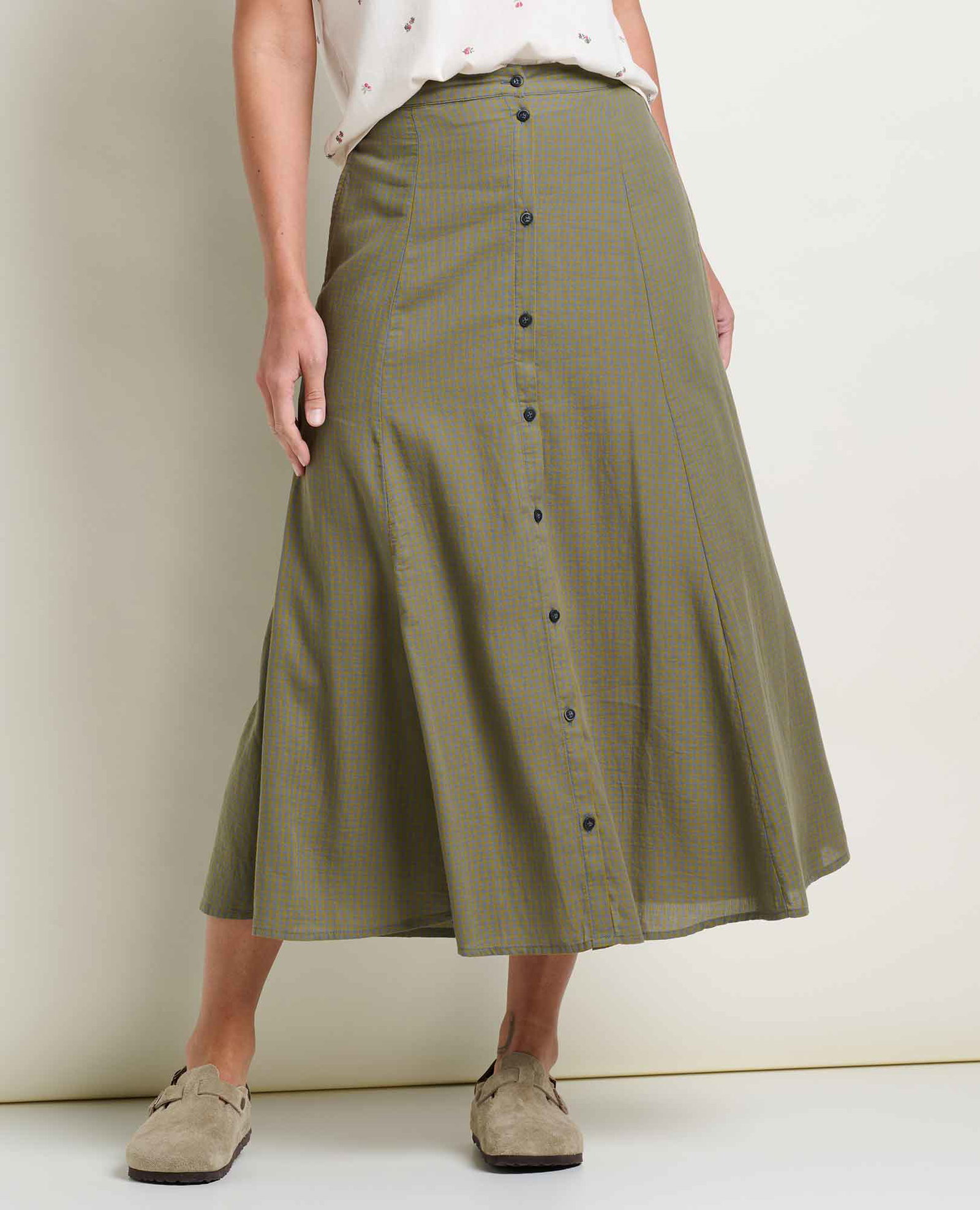 Image of Manzana Paneled Midi Skirt