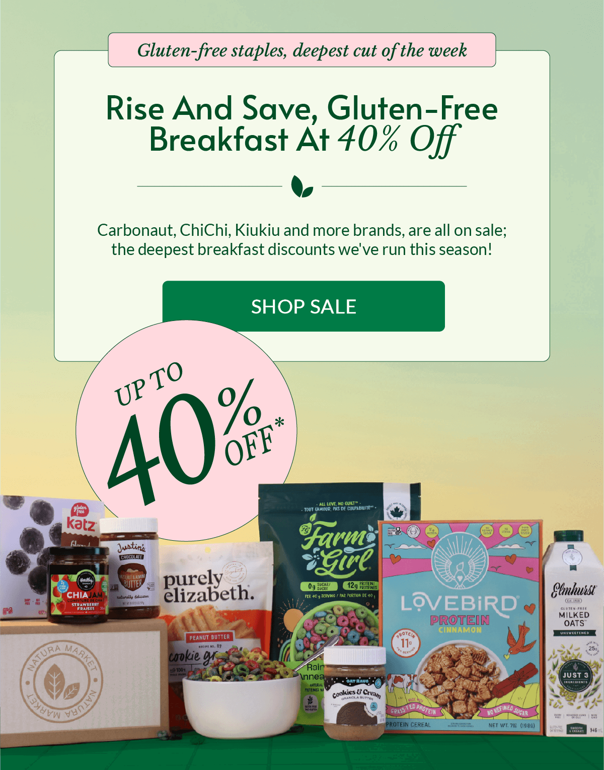 Gluten Free Breakfast Sale, Up to 40% off