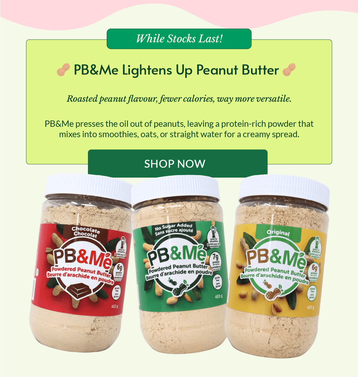 PB&Me Powdered Peanut Butter