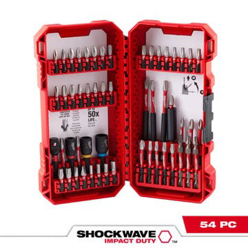 Milwaukee SHOCKWAVE Impact Duty Driver Bit Set, 54-Pc., Model# 48-32-4010