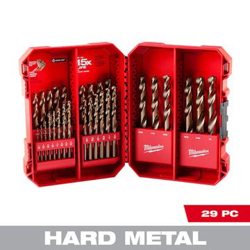 Milwaukee RED HELIX Cobalt Drill Bit Set, 29 Pcs., Model# 48-89-2332