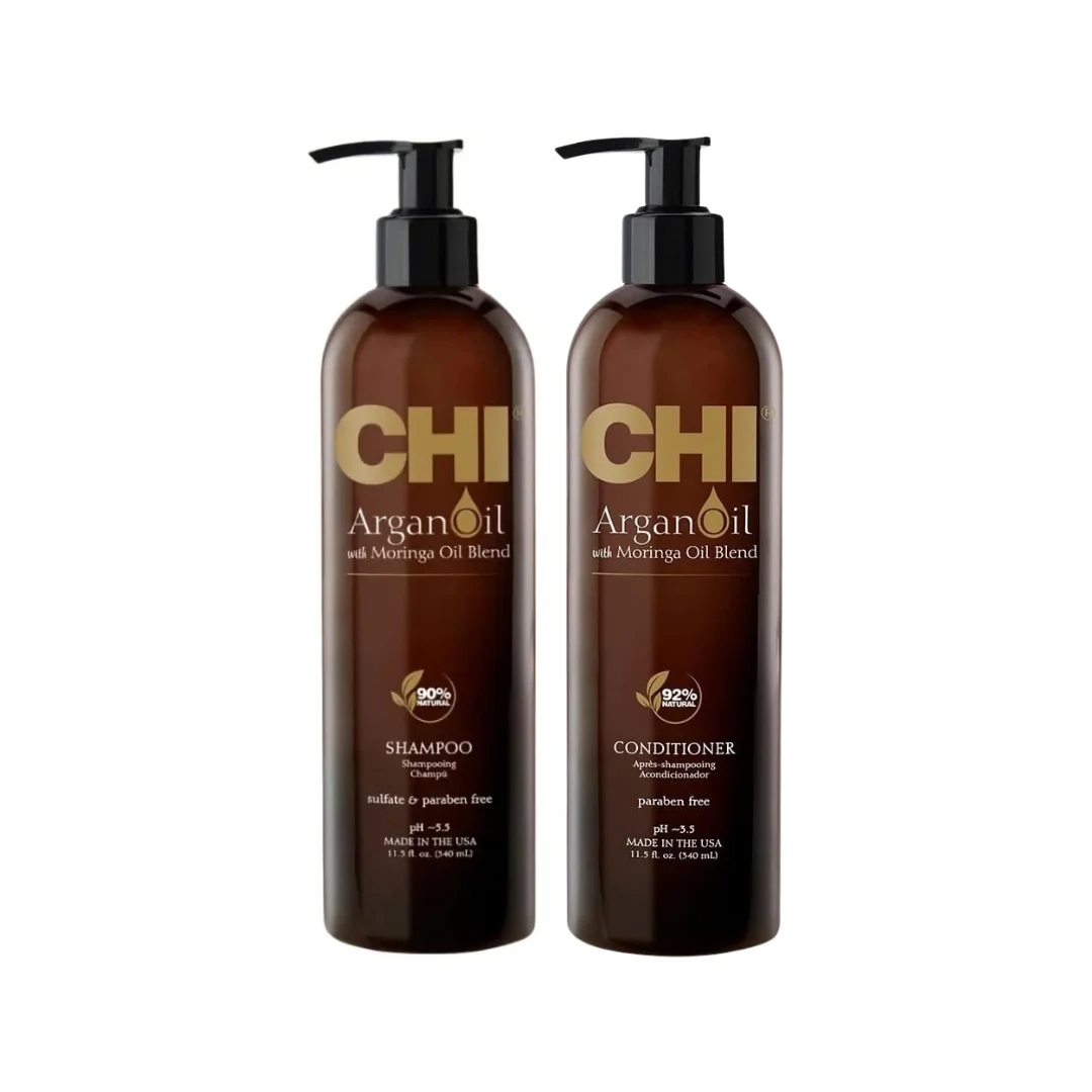 Image of CHI Argan Oil Shampoo + Conditioner Set