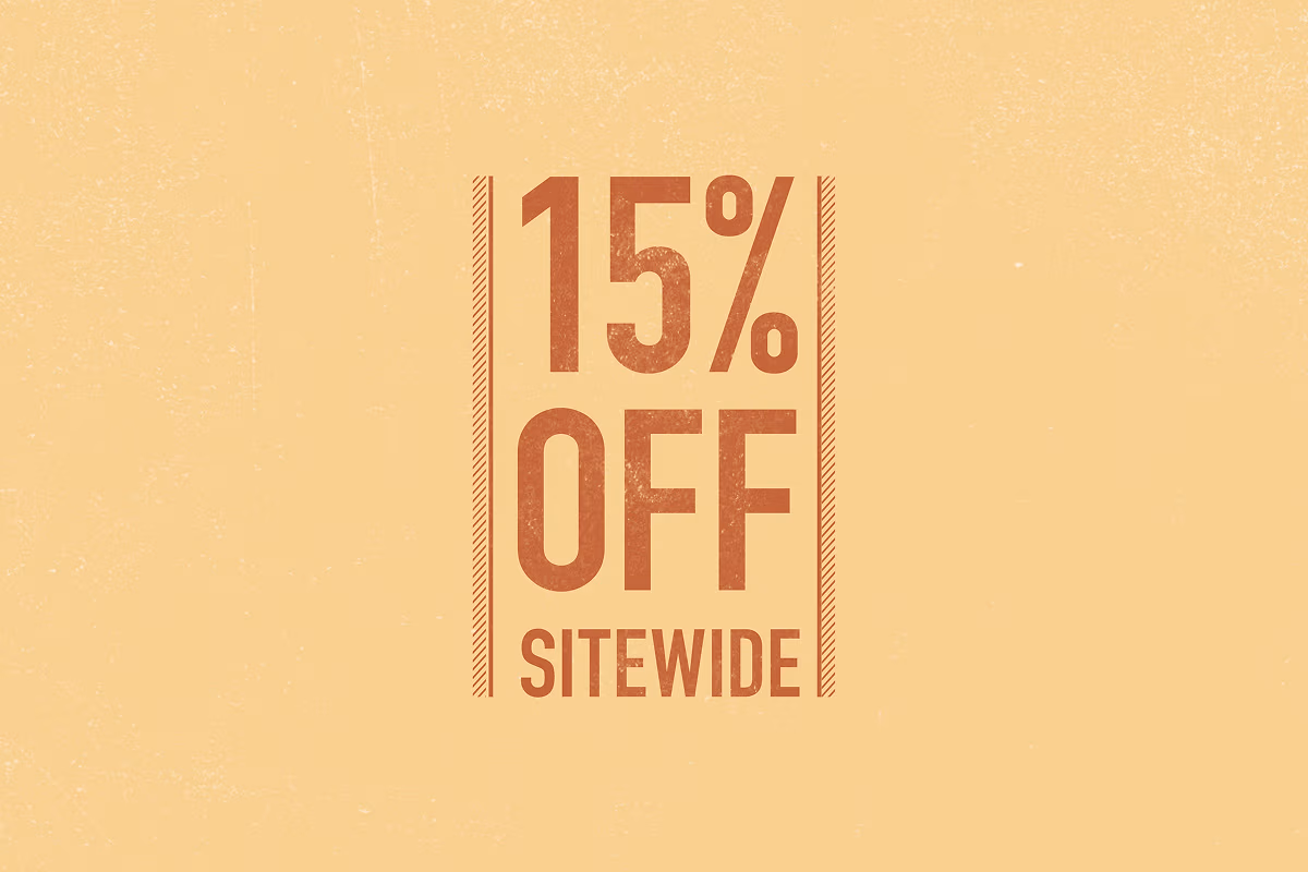 15% Off Sitewide