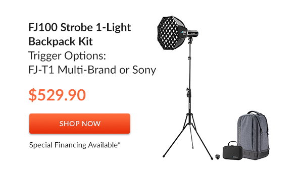 FJ100 Strobe 1-Light Backpack Kit
