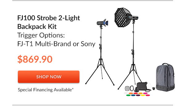 FJ100 Strobe 2-Light Backpack Kit