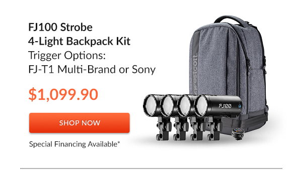 FJ100 Strobe 4-Light Backpack Kit